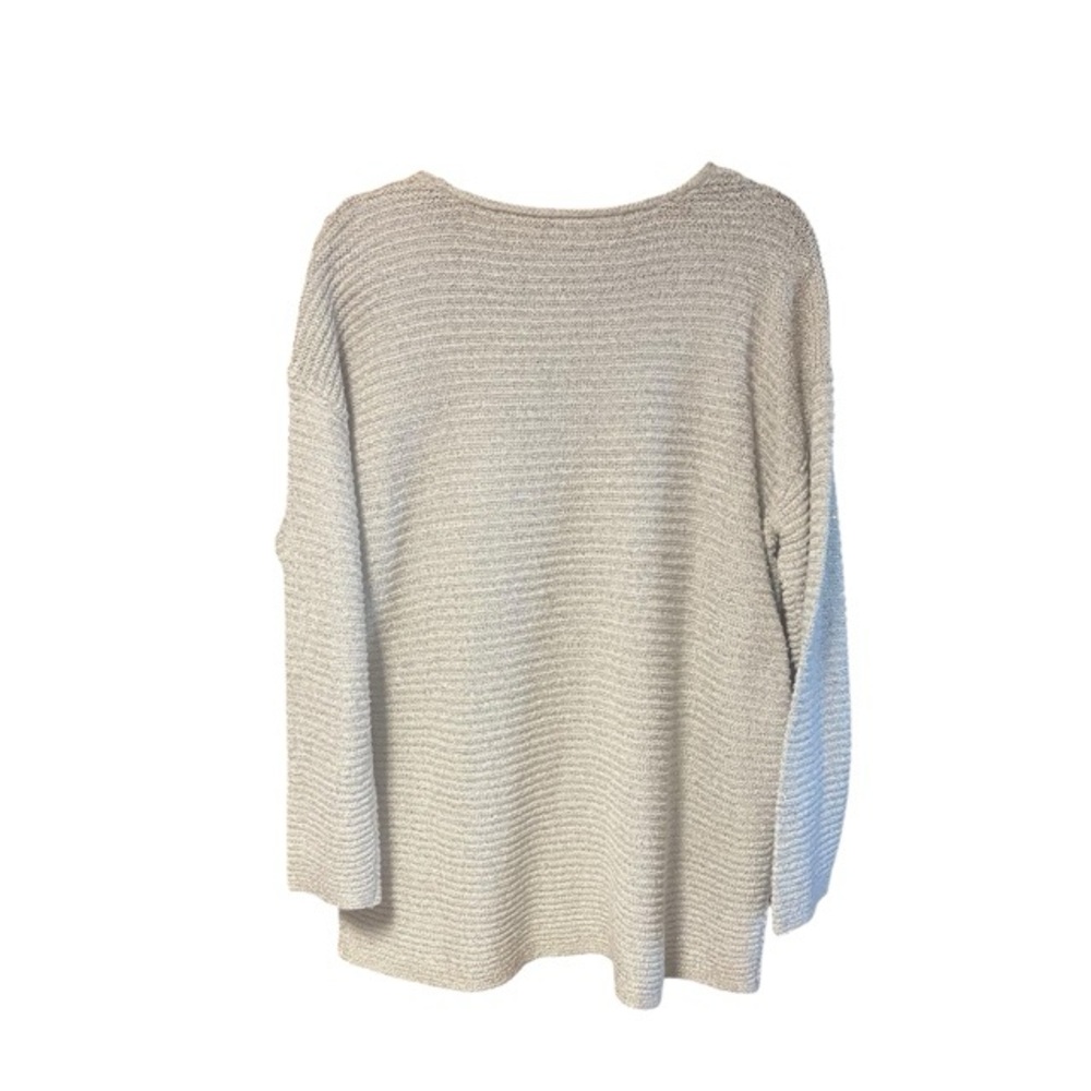 Chico’s Sparkling Cable Knit Pullover Sweater - image 2